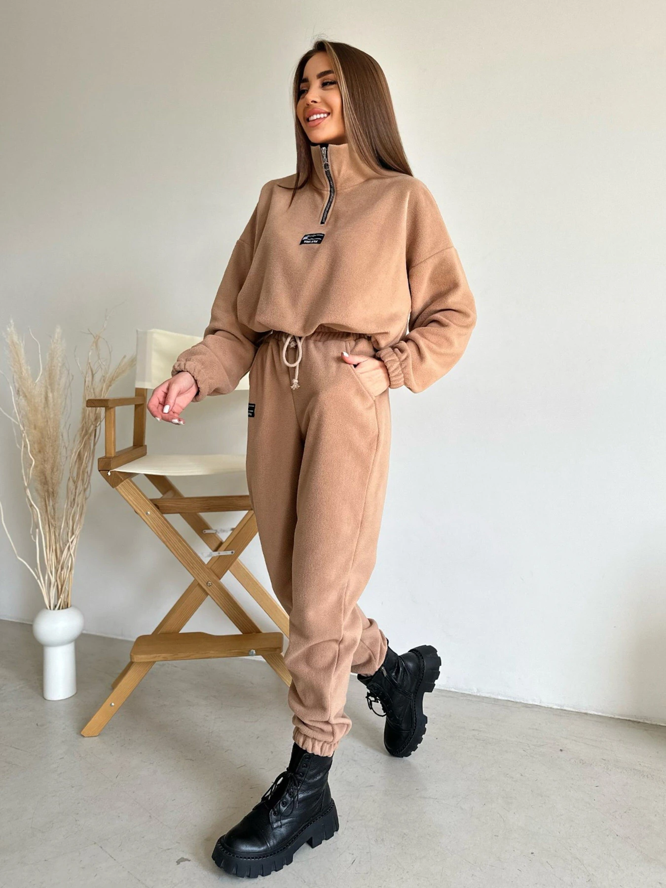 Костюми ISSA Plus модель SA-486_beige Костюми ISSA Plus модель SA-486_beige Фото