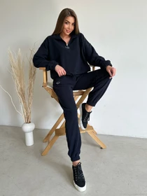 Костюми ISSA Plus модель SA-486_darkblue Фото