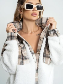 Куртки и дубленки ISSA Plus модель SA-493_beige Фото