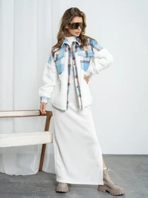 Куртки и дубленки ISSA Plus модель SA-493_blue Фото