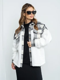 Куртки и дубленки ISSA Plus модель SA-493_grey Фото