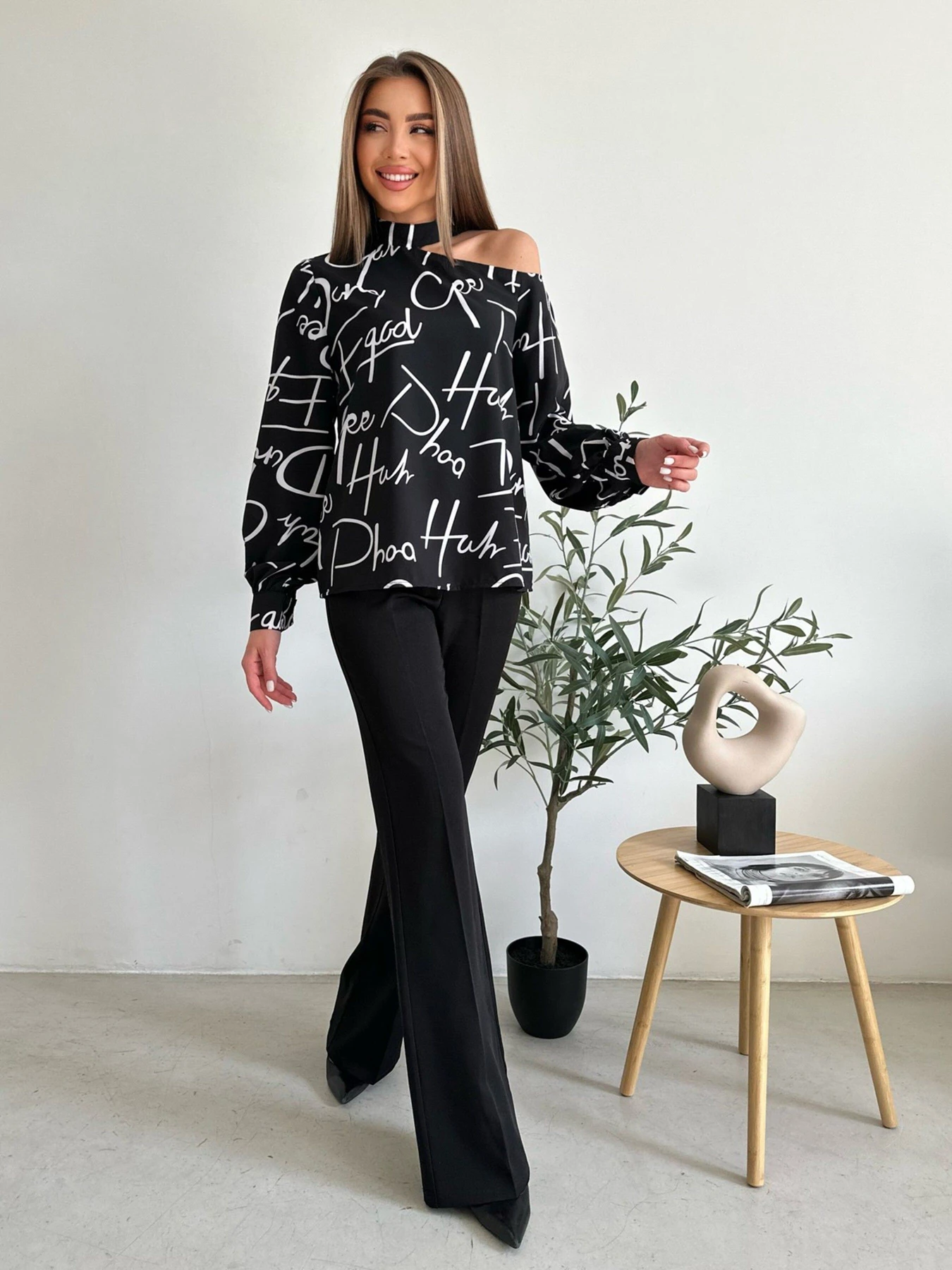 Рубашки ISSA Plus модель SA-494_black Рубашки ISSA Plus модель SA-494_black Фото