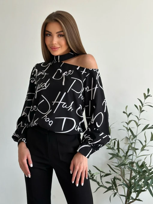 Сорочки ISSA Plus модель SA-494_black Фото