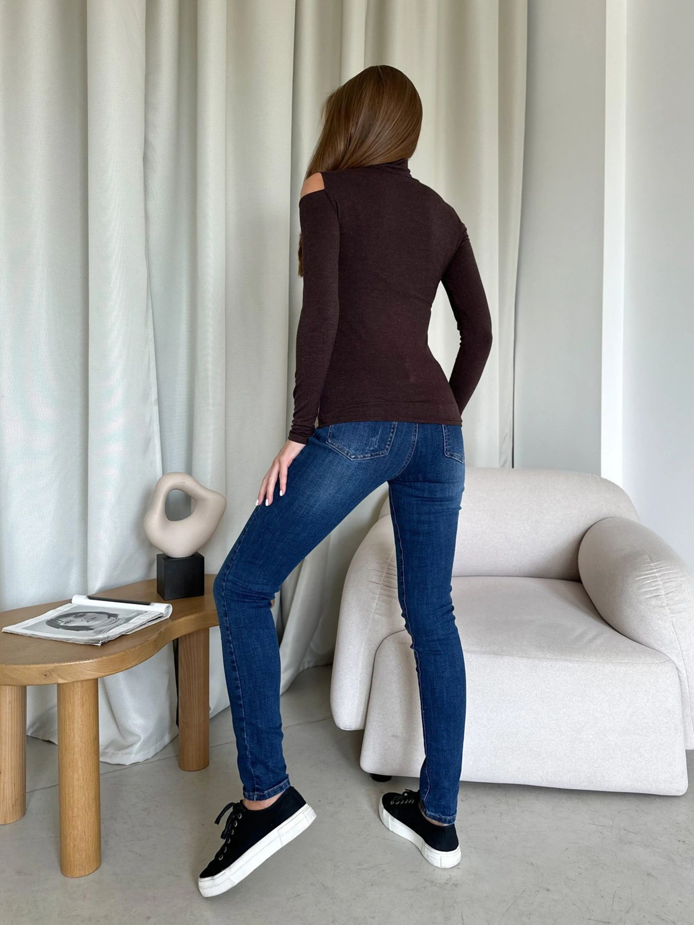 Свитры и кардиганы ISSA Plus модель WN20-538_brown Свитры и кардиганы ISSA Plus модель WN20-538_brown Фото