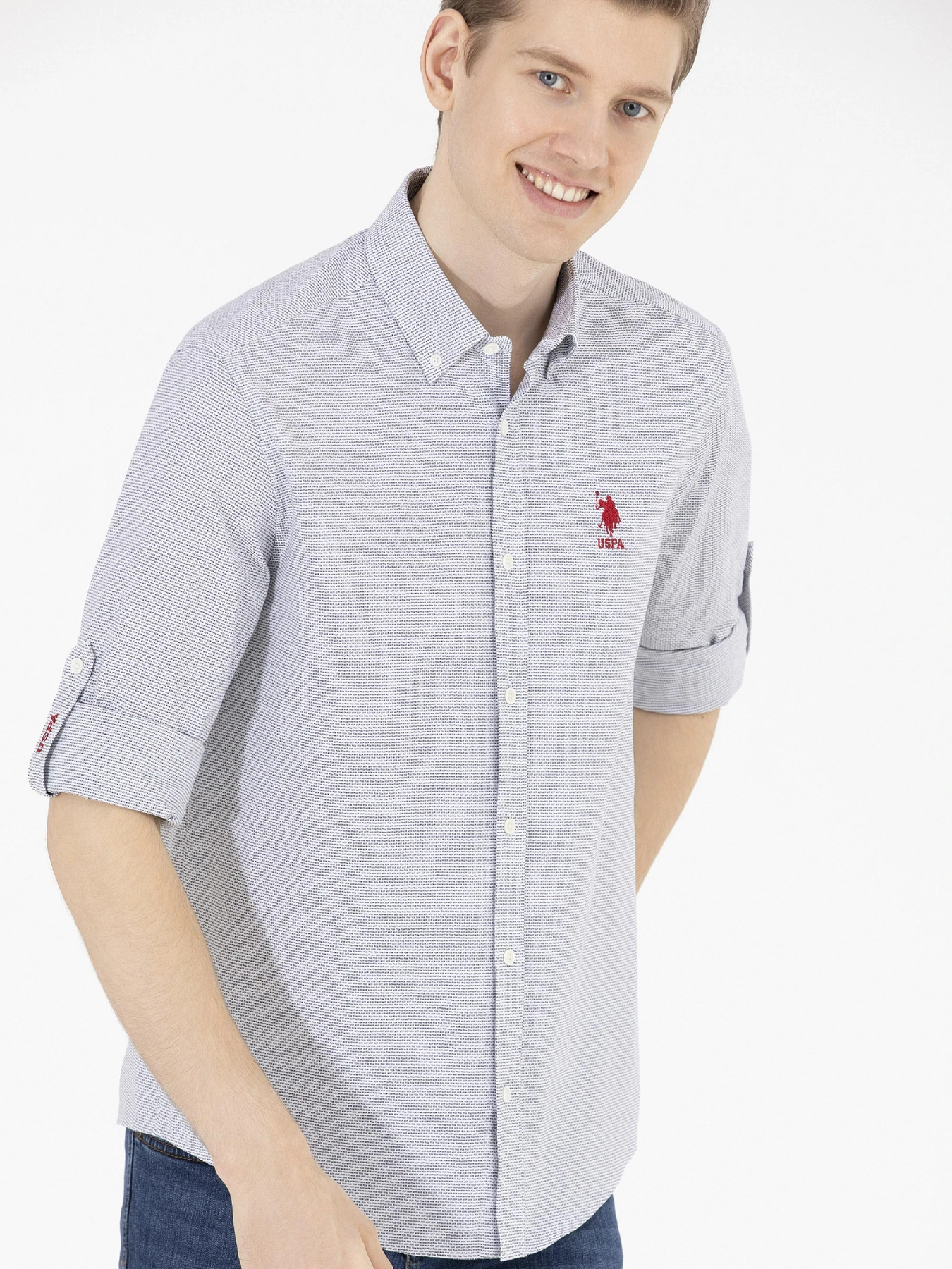 Рубашки US Polo модель G081SZ004.000.1593369.VR033 Фото