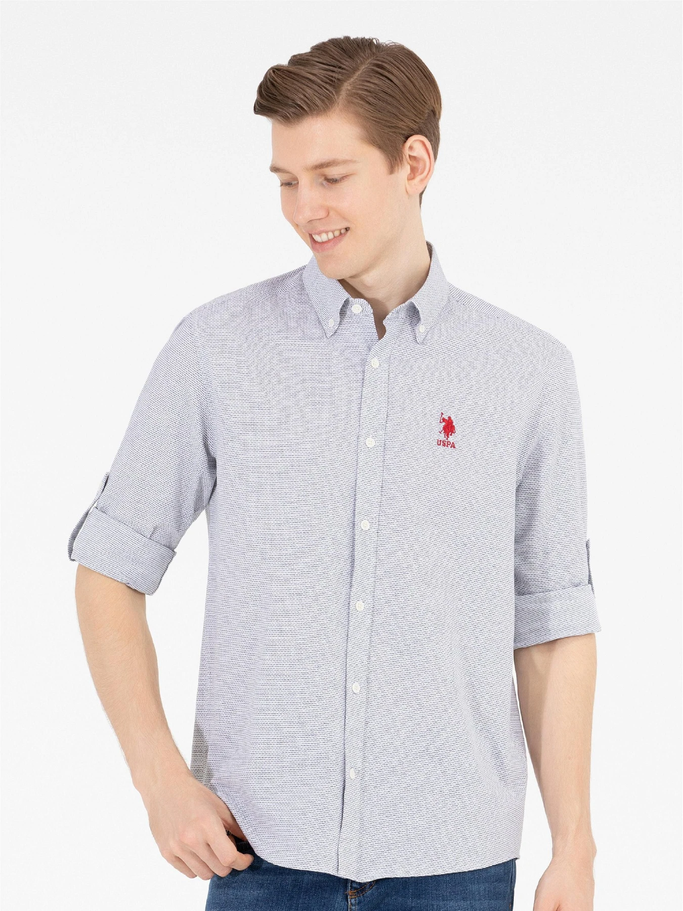 Рубашки US Polo модель G081SZ004.000.1593369.VR033 Фото