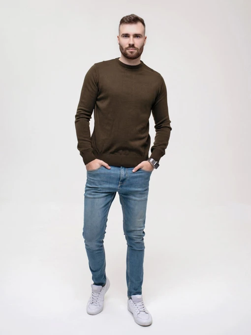 Свитры и кардиганы ISSA Plus модель GN4-151_khaki Фото