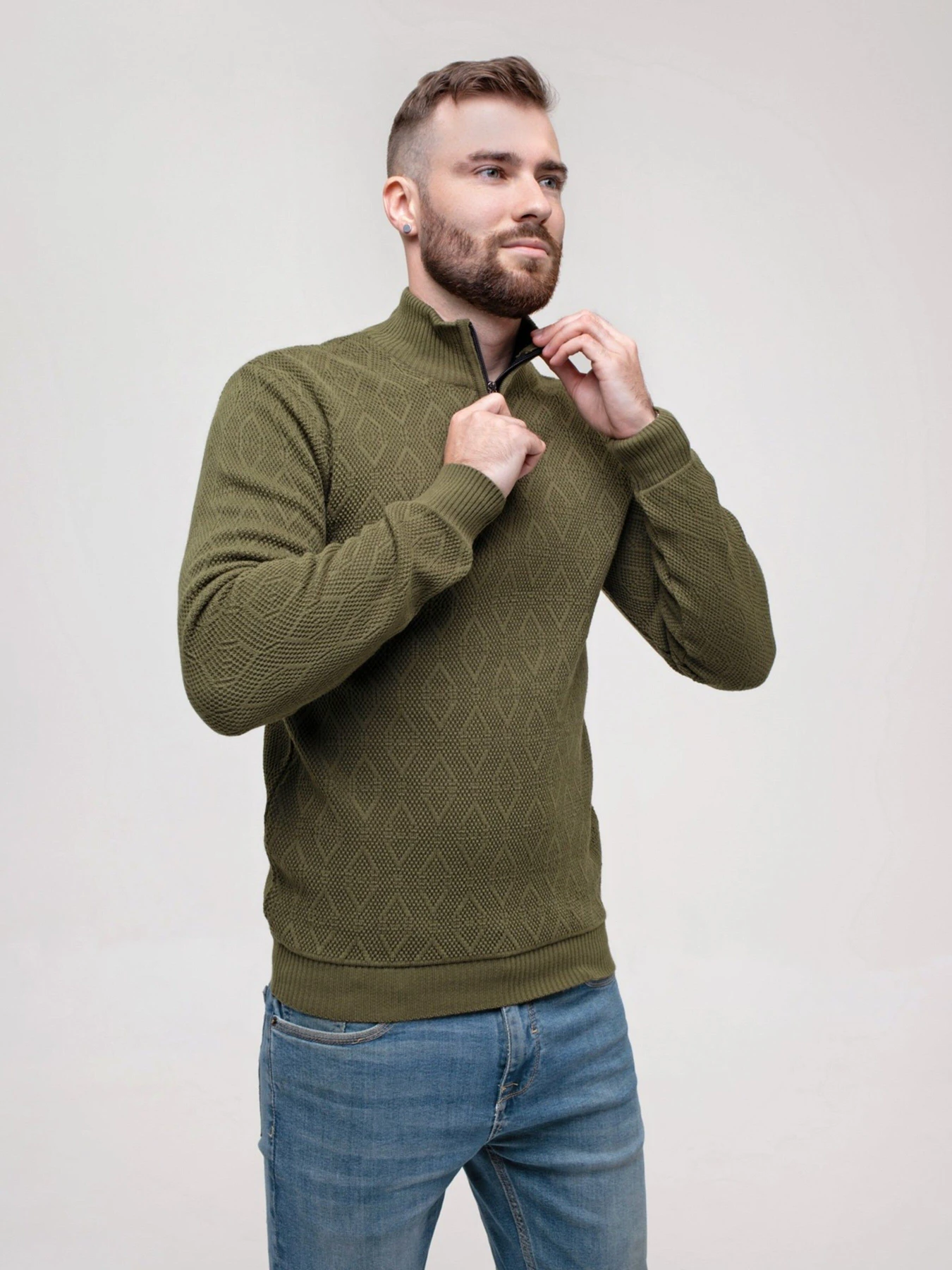 Светри та кардигани ISSA Plus модель GN4-152_khaki Фото