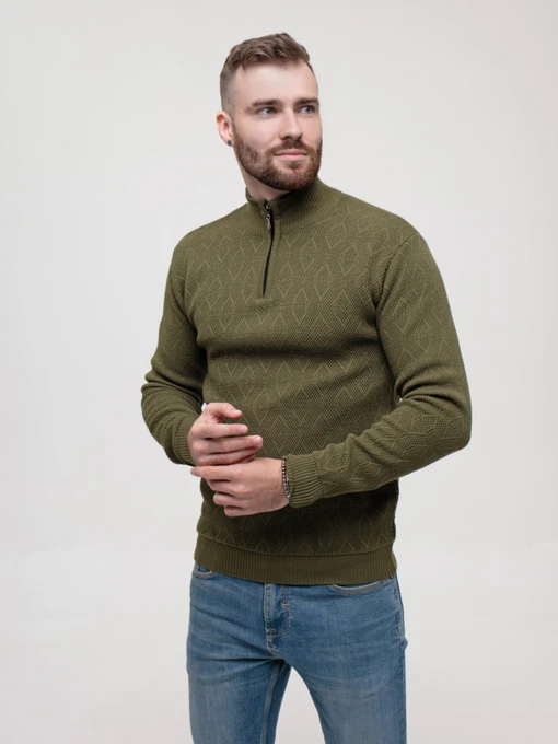 Свитры и кардиганы ISSA Plus модель GN4-152_khaki Фото