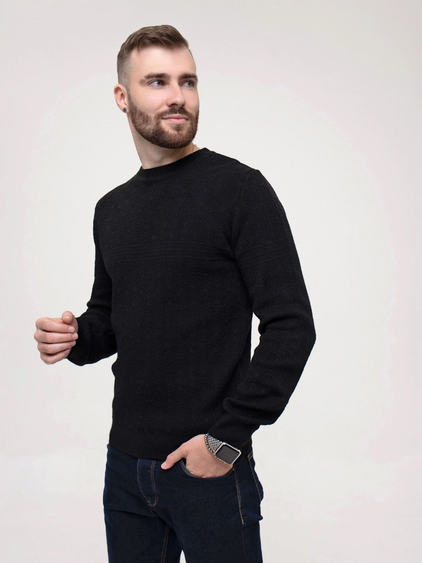 Светри та кардигани ISSA Plus модель GN4-153_black Фото