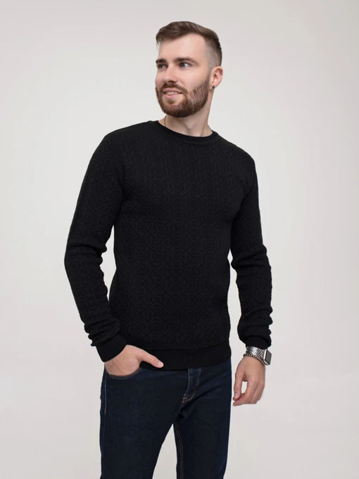 Свитры и кардиганы ISSA Plus модель GN4-155_black Фото