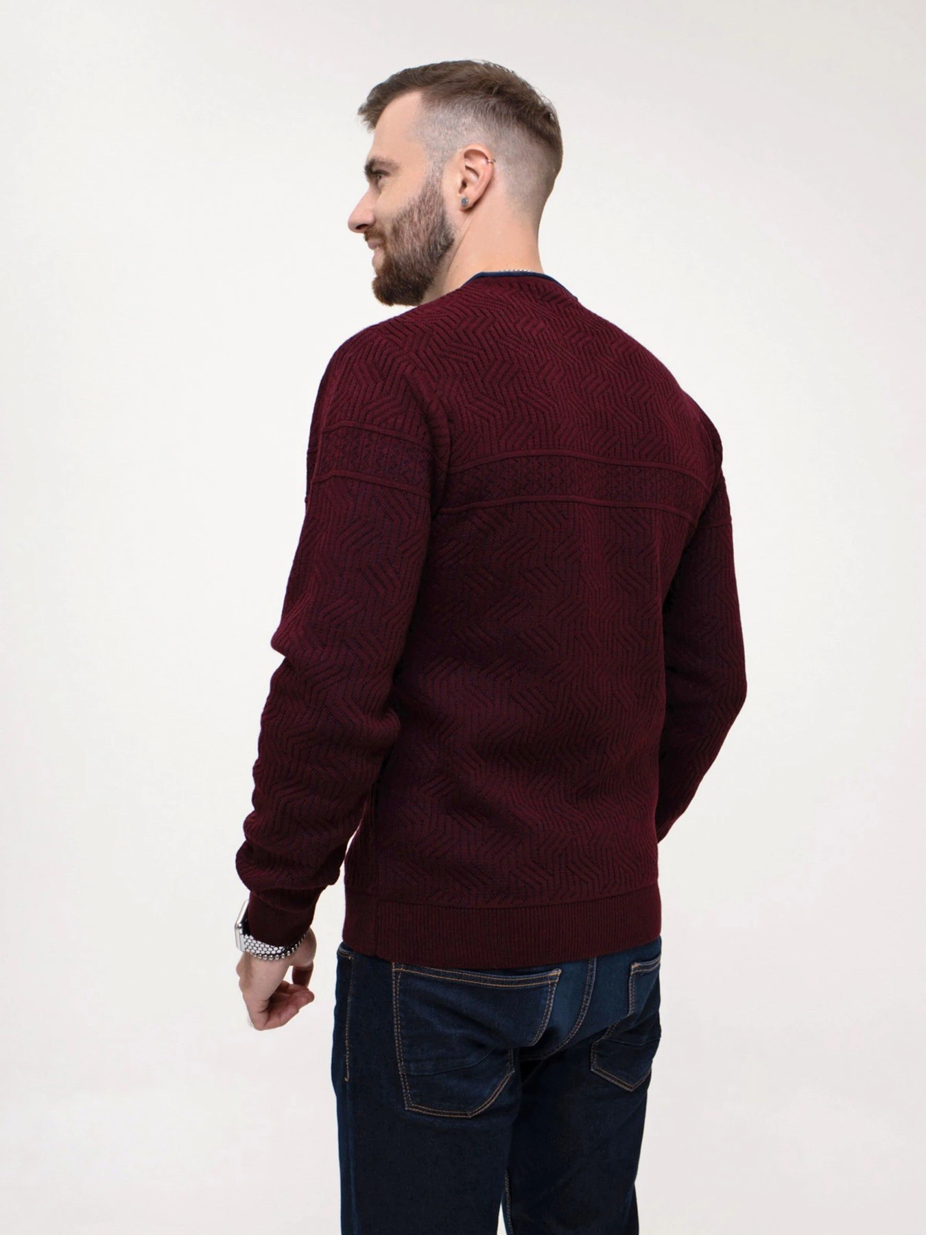 Светри та кардигани ISSA Plus модель GN4-156_burgundy Фото