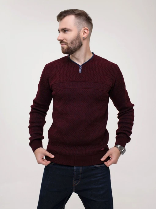 Свитры и кардиганы ISSA Plus модель GN4-156_burgundy Фото