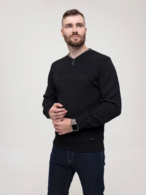 Свитры и кардиганы ISSA Plus модель GN4-156_black Фото