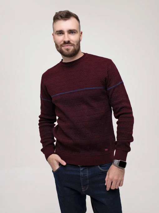 Свитры и кардиганы ISSA Plus модель GN4-157_burgundy Фото