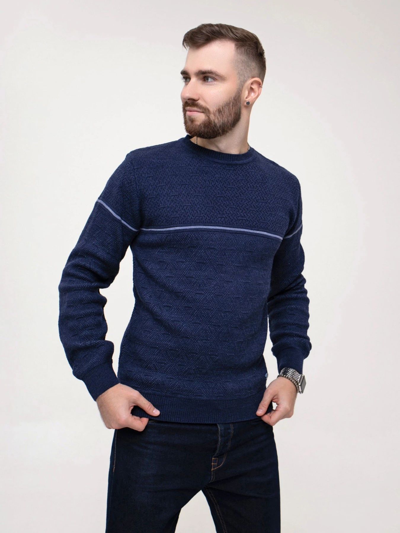 Светри та кардигани ISSA Plus модель GN4-157_blue Фото