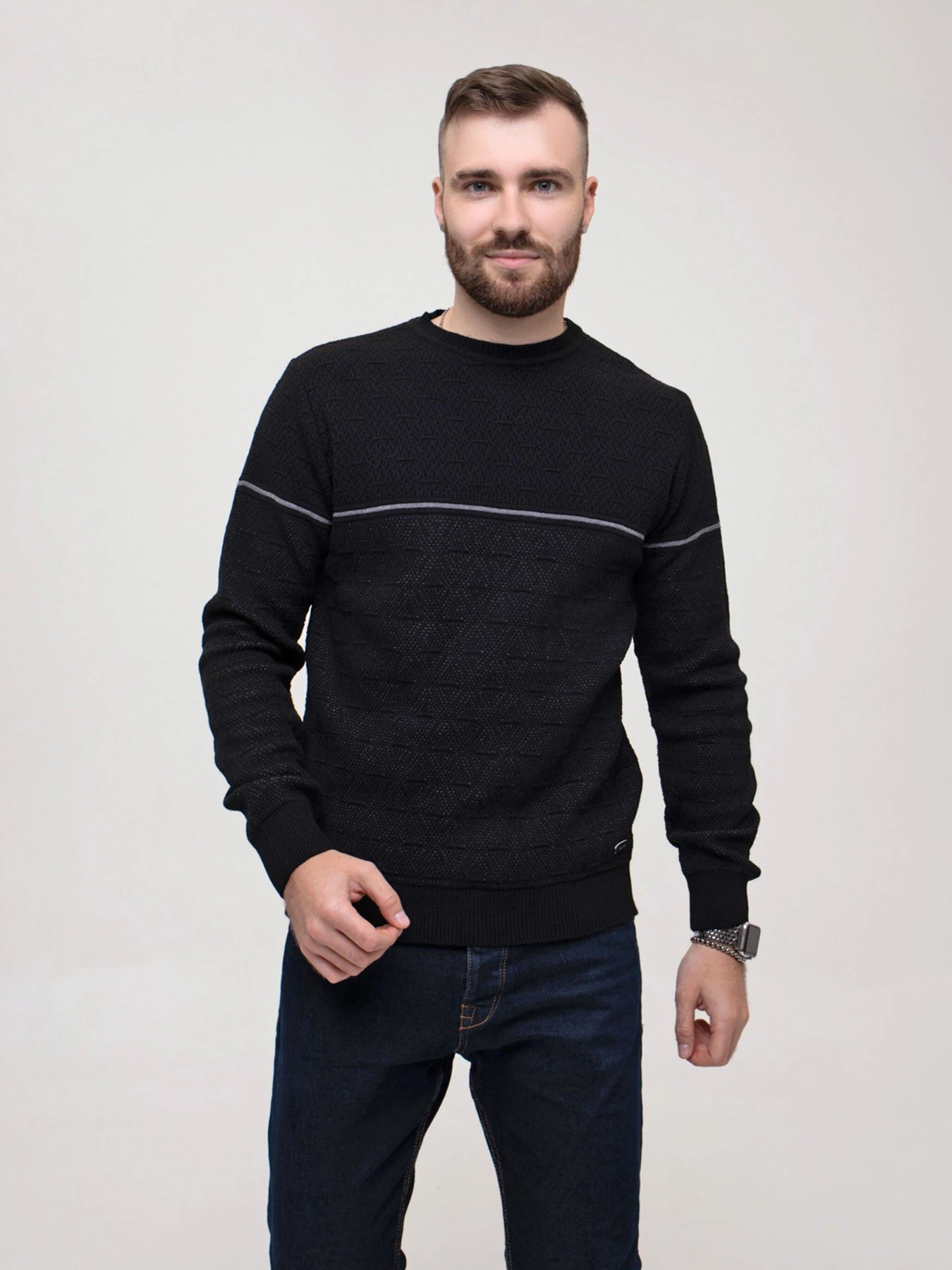 Свитры и кардиганы ISSA Plus модель GN4-157_black Фото
