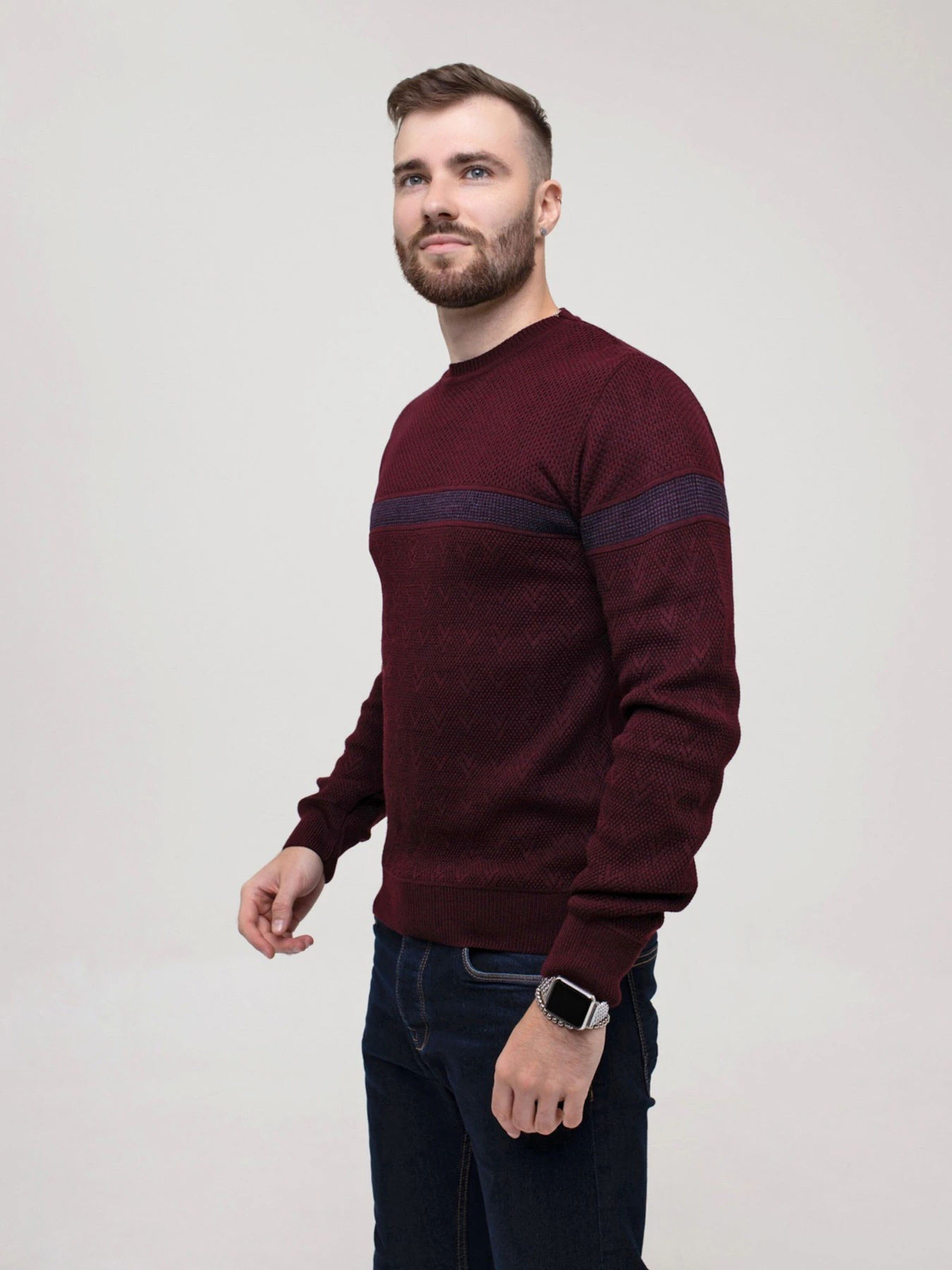 Светри та кардигани ISSA Plus модель GN4-158_burgundy Фото