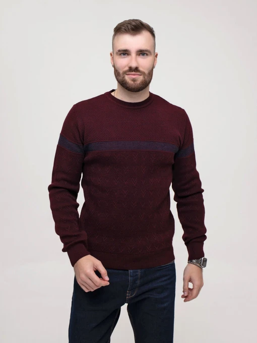Свитры и кардиганы ISSA Plus модель GN4-158_burgundy Фото