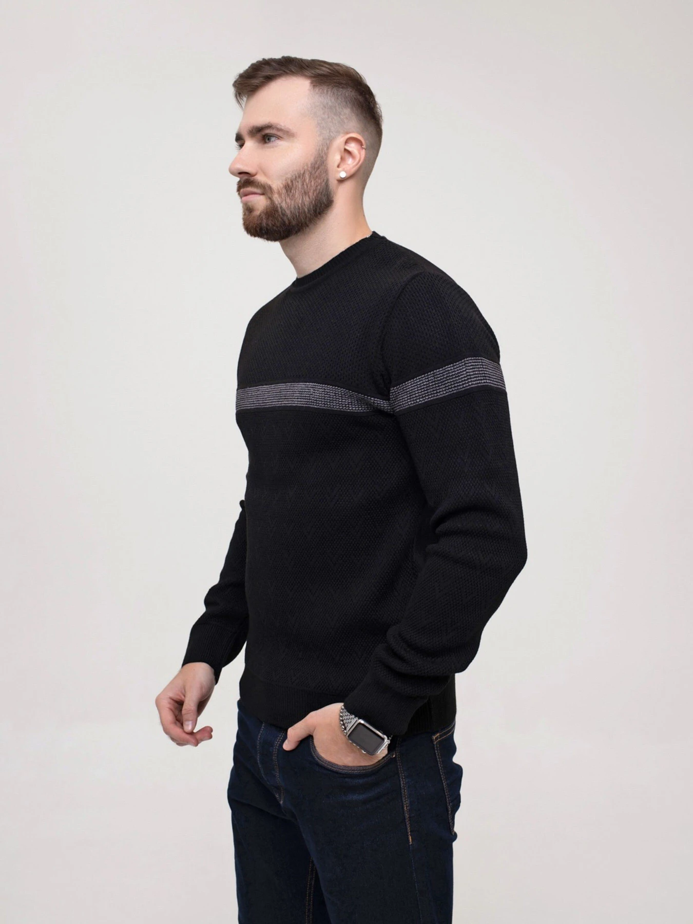 Светри та кардигани ISSA Plus модель GN4-158_black Фото