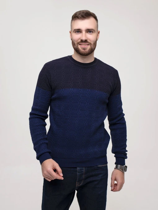 Свитры и кардиганы ISSA Plus модель GN4-159_blue Фото