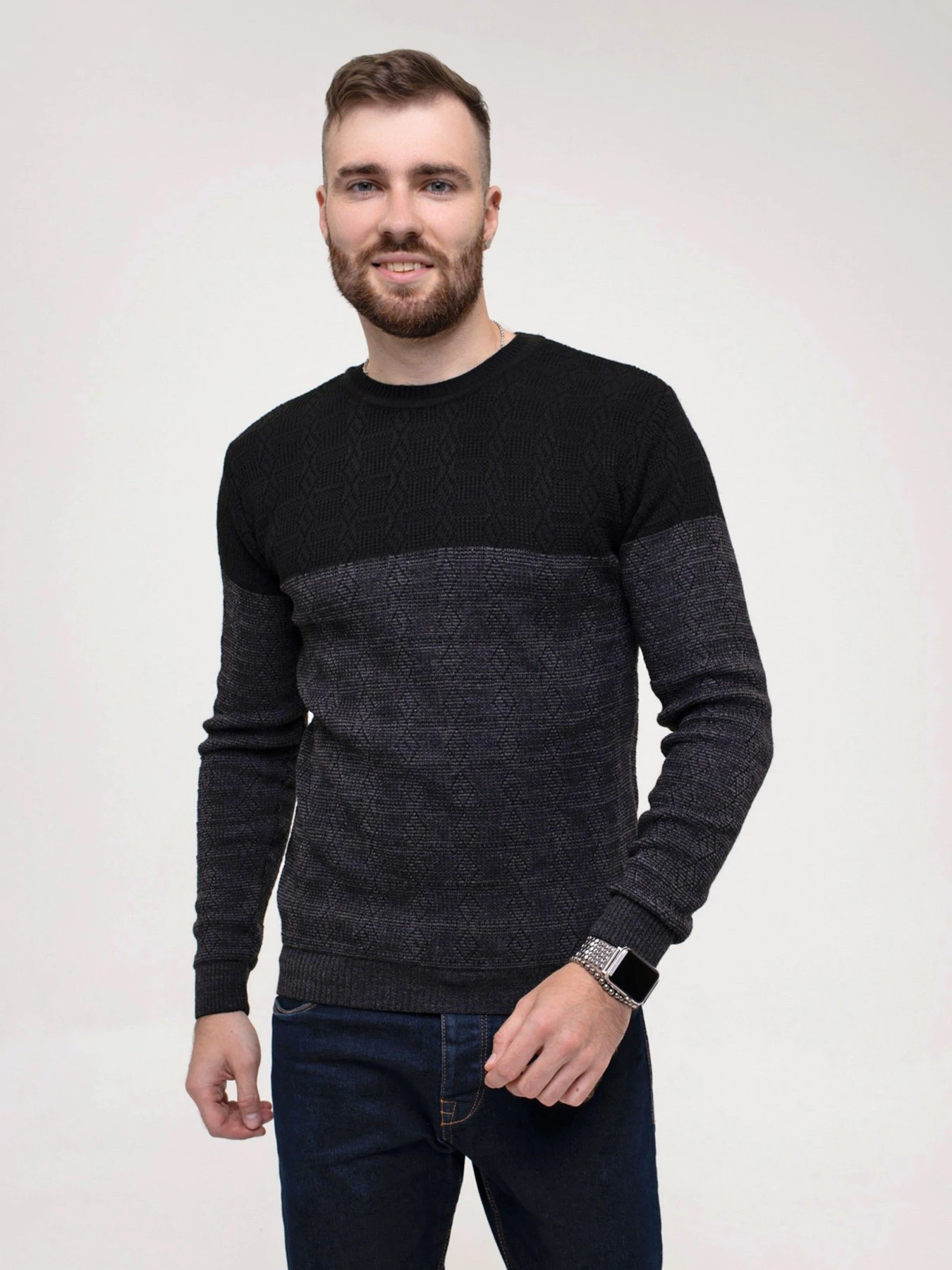 Свитры и кардиганы ISSA Plus модель GN4-159_black Фото