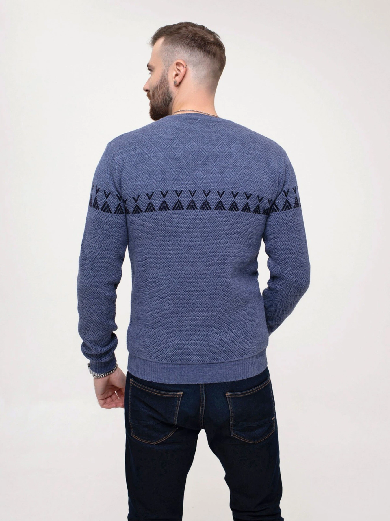 Свитры и кардиганы ISSA Plus модель GN4-160_blue Фото