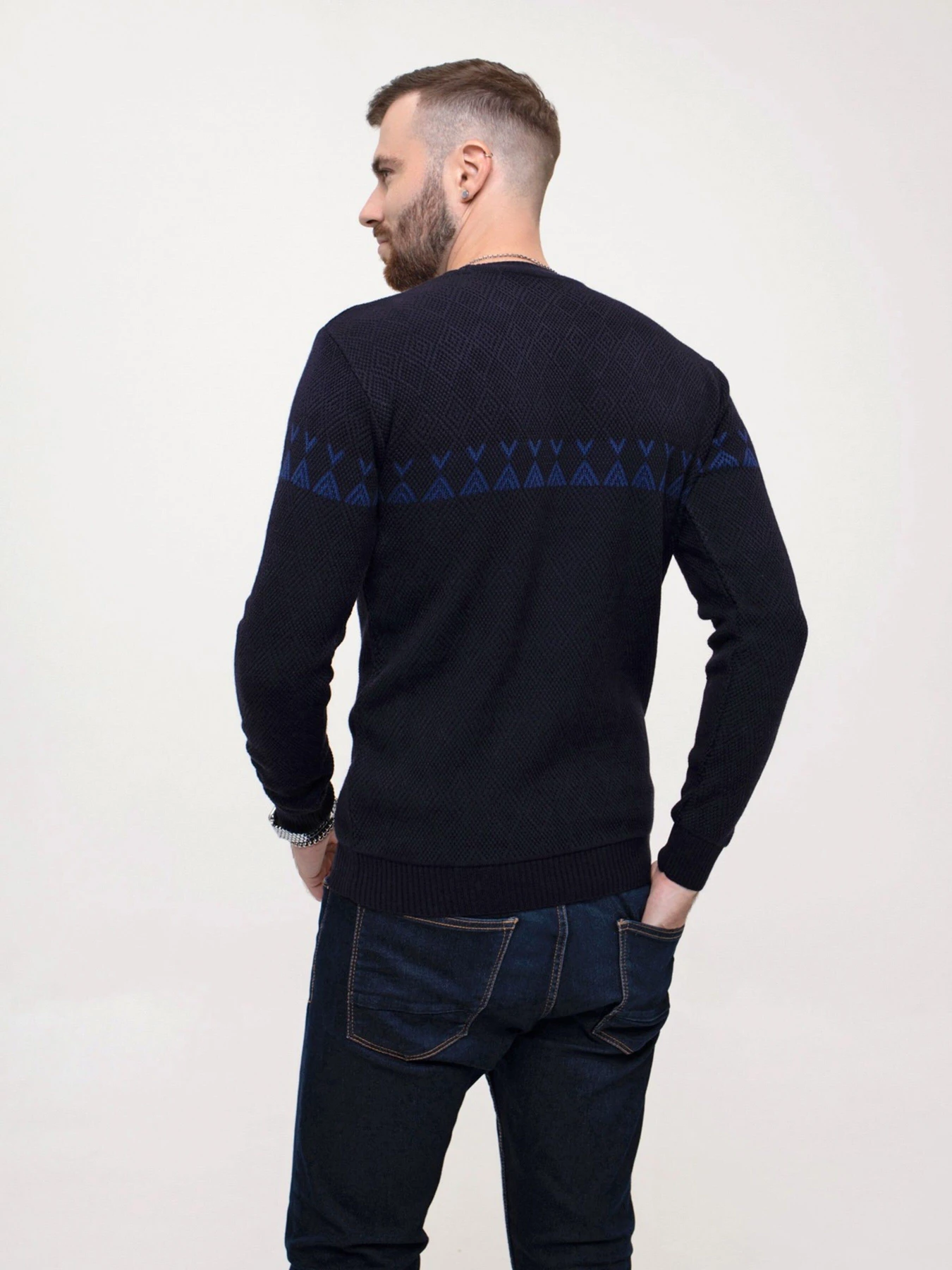Свитры и кардиганы ISSA Plus модель GN4-160_darkblue Фото