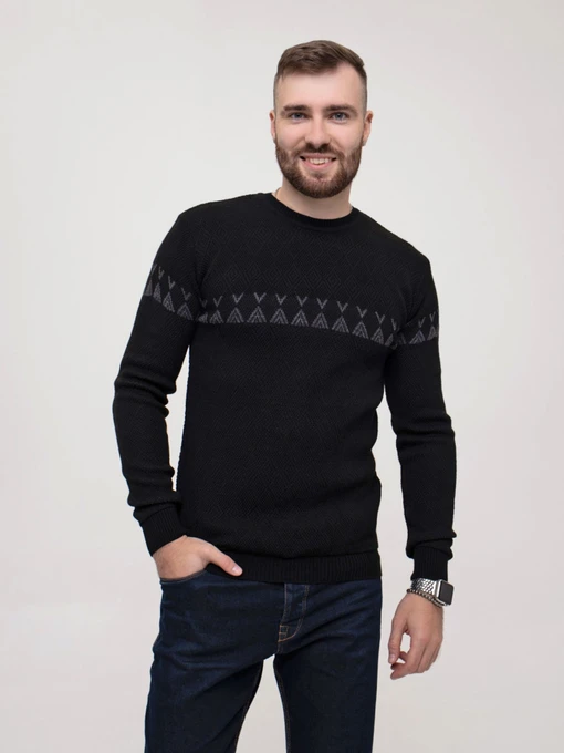 Свитры и кардиганы ISSA Plus модель GN4-160_black Фото