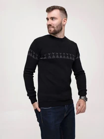 Свитры и кардиганы ISSA Plus модель GN4-160_black Фото