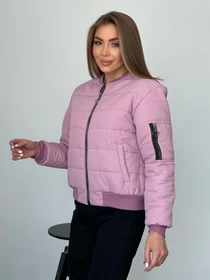 Куртки та дублянки ISSA Plus модель SA-482_розовый Фото
