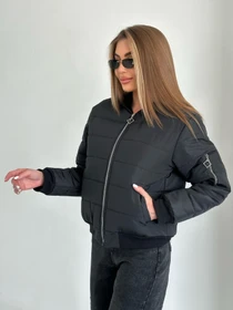 Куртки та дублянки ISSA Plus модель SA-482_черный Фото