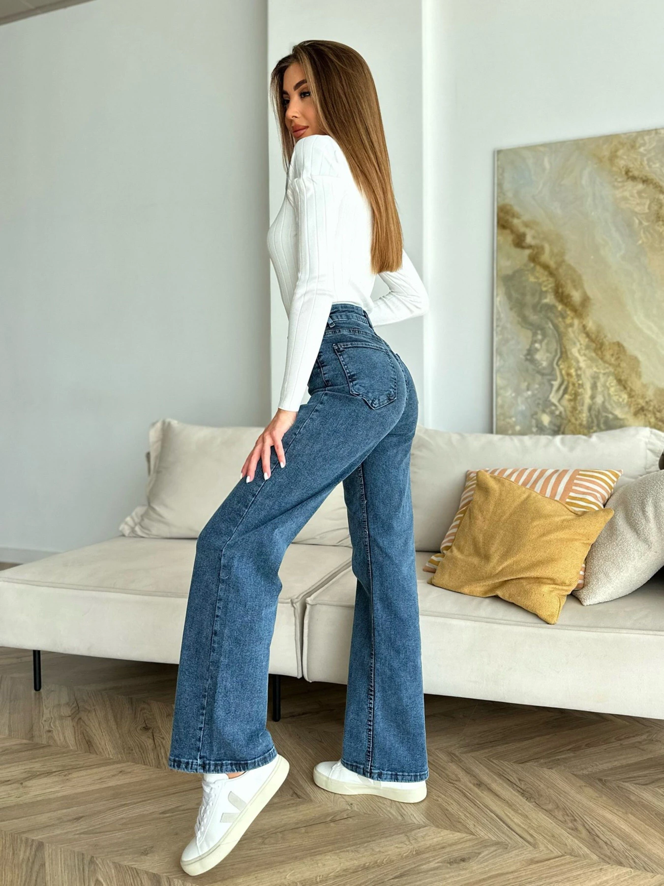 Джинсы ISSA Plus модель WN20-544_blue Фото