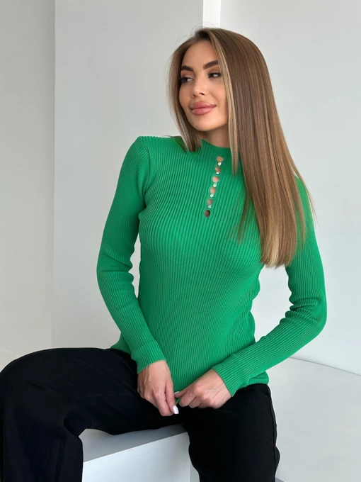 Свитры и кардиганы ISSA Plus модель WN20-550_green Фото