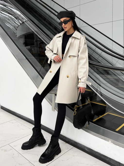 Пальта та плащі Jadone Fashion модель Trench_Nekst_bila Фото