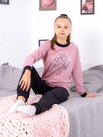 Одежда для дома и сна Носи своє модель 6076-001-33-2-1-pudra-chornilxno-sinj Фото