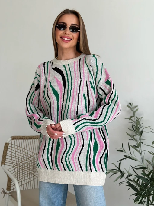 Свитры и кардиганы ISSA Plus модель WN20-555_multicolor Фото