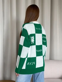 Светри та кардигани ISSA Plus модель WN20-556_whitegreen Фото