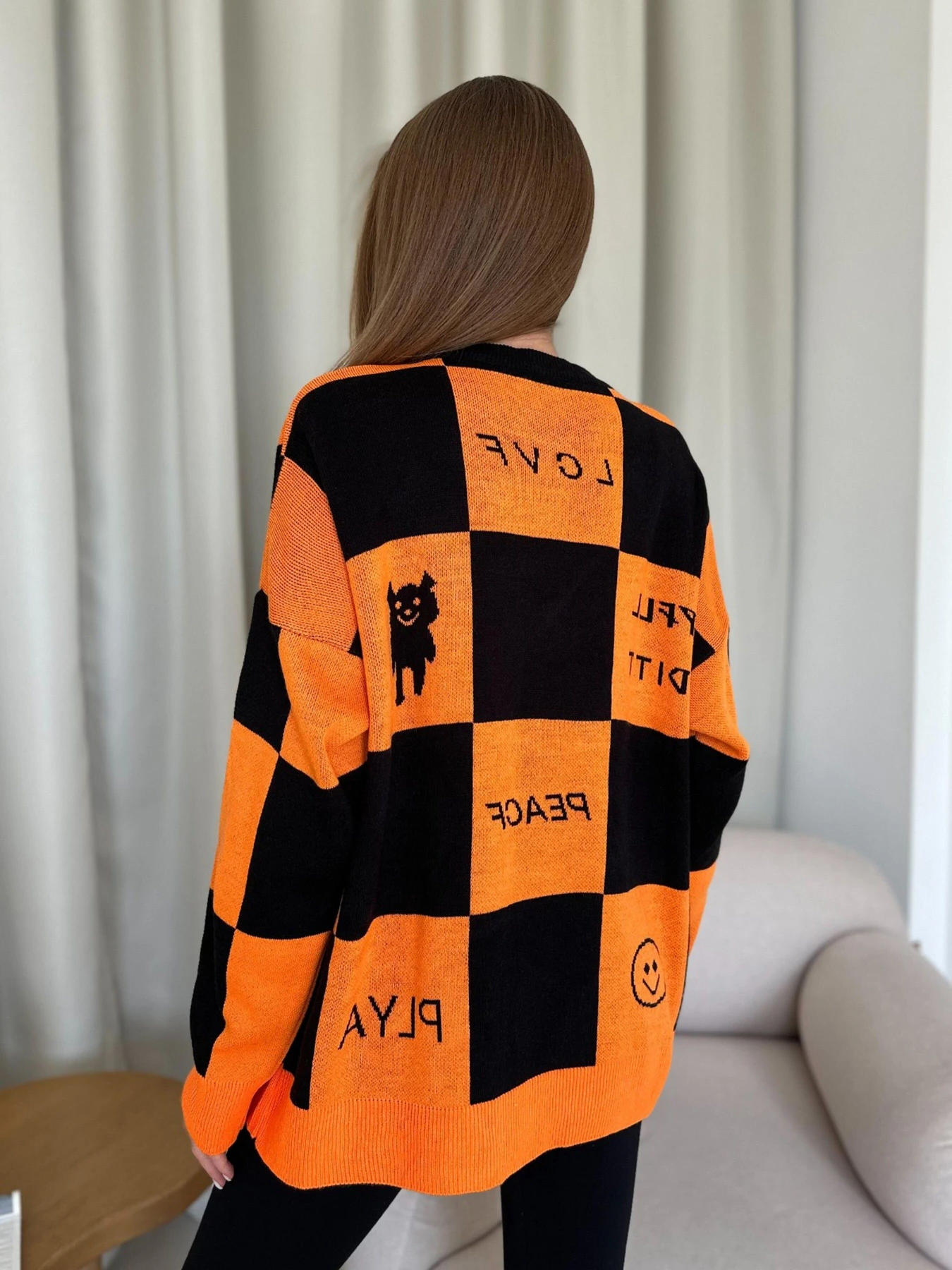 Светри та кардигани ISSA Plus модель WN20-556_blackorange Фото