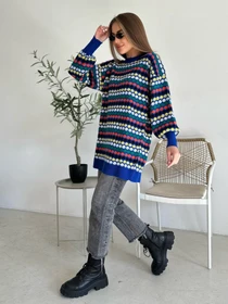 Светри та кардигани ISSA Plus модель WN20-557_blue Фото