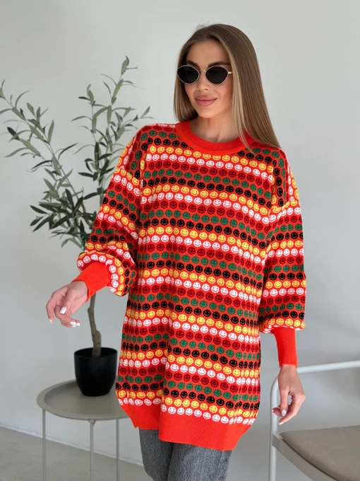 Свитры и кардиганы ISSA Plus модель WN20-557_orange Фото