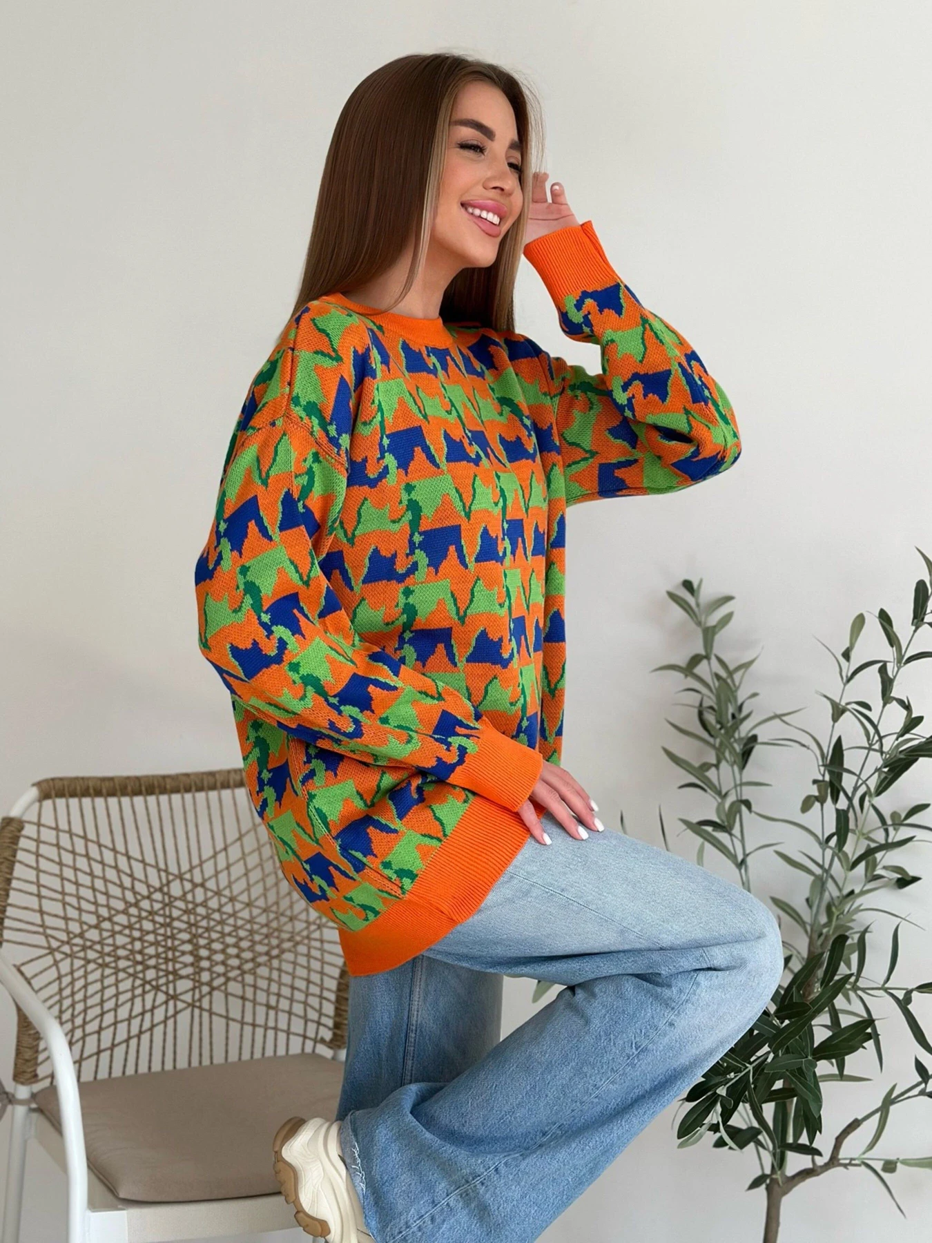 Светри та кардигани ISSA Plus модель WN20-558_orange Фото