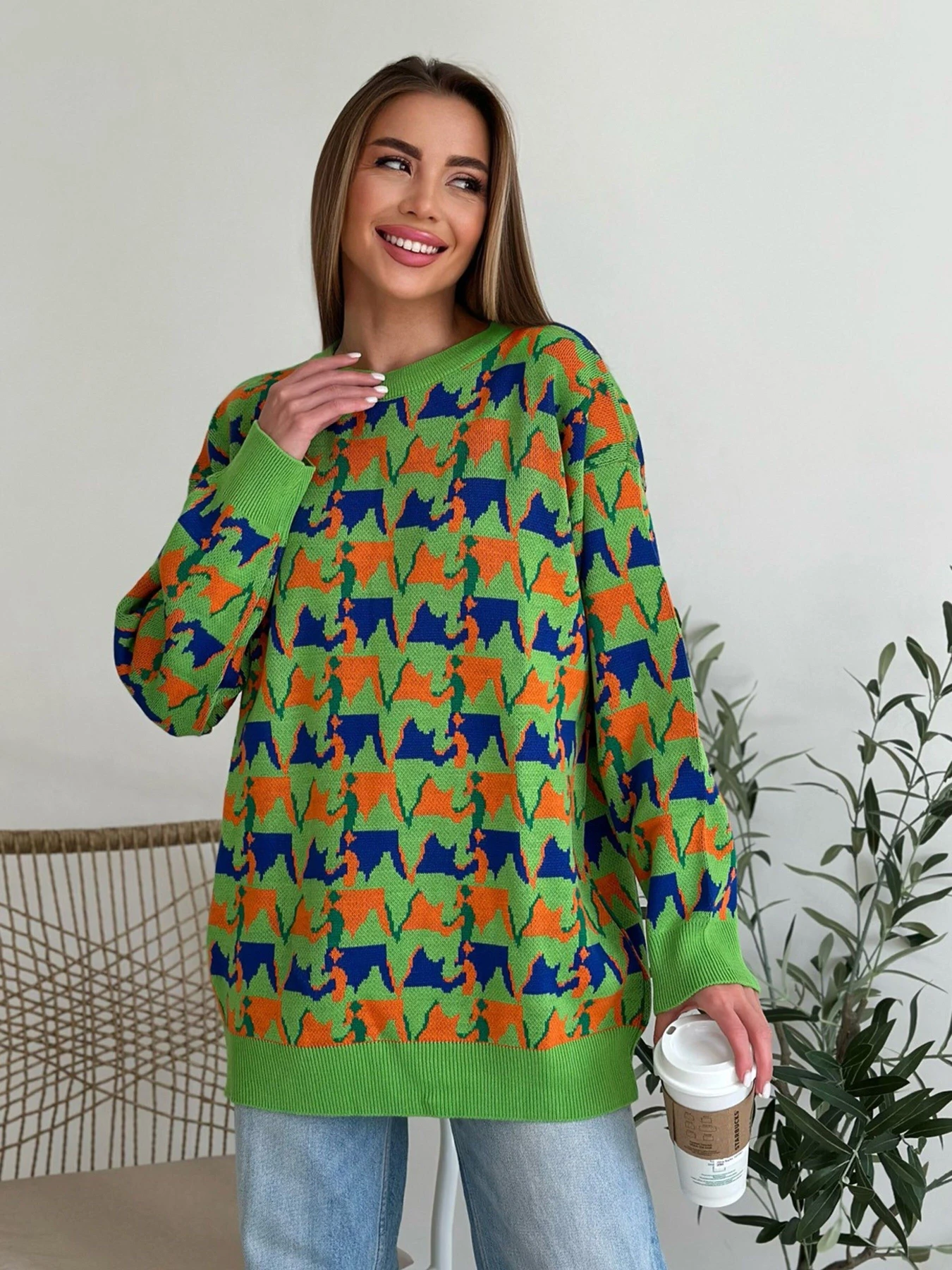 Свитры и кардиганы ISSA Plus модель WN20-558_lightgreen Свитры и кардиганы ISSA Plus модель WN20-558_lightgreen Фото