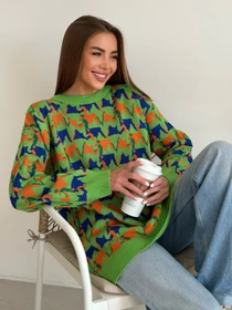 Свитры и кардиганы ISSA Plus модель WN20-558_lightgreen Фото