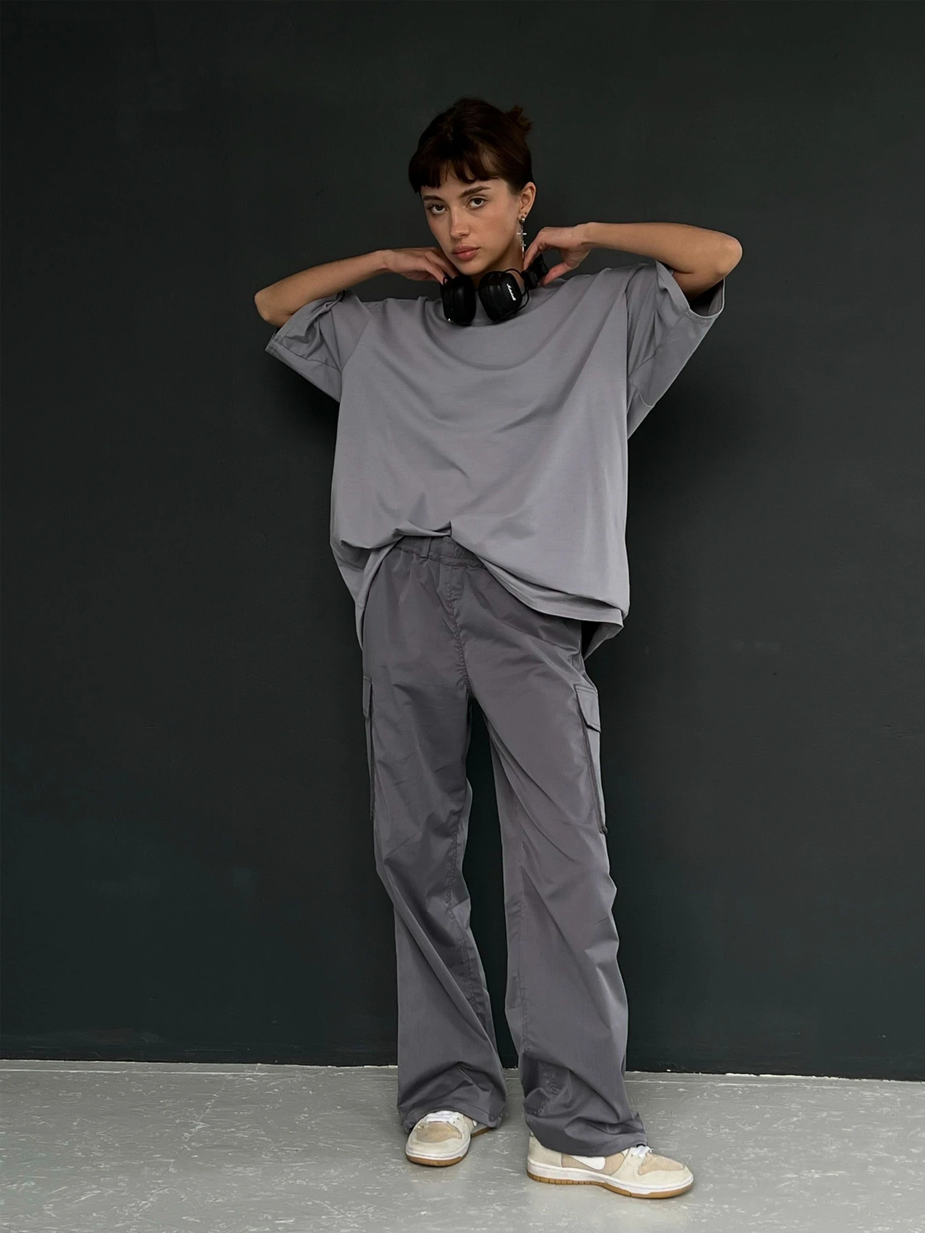 Брюки IJ модель ij-cargo-poplin-shir-grey Брюки IJ модель ij-cargo-poplin-shir-grey Фото