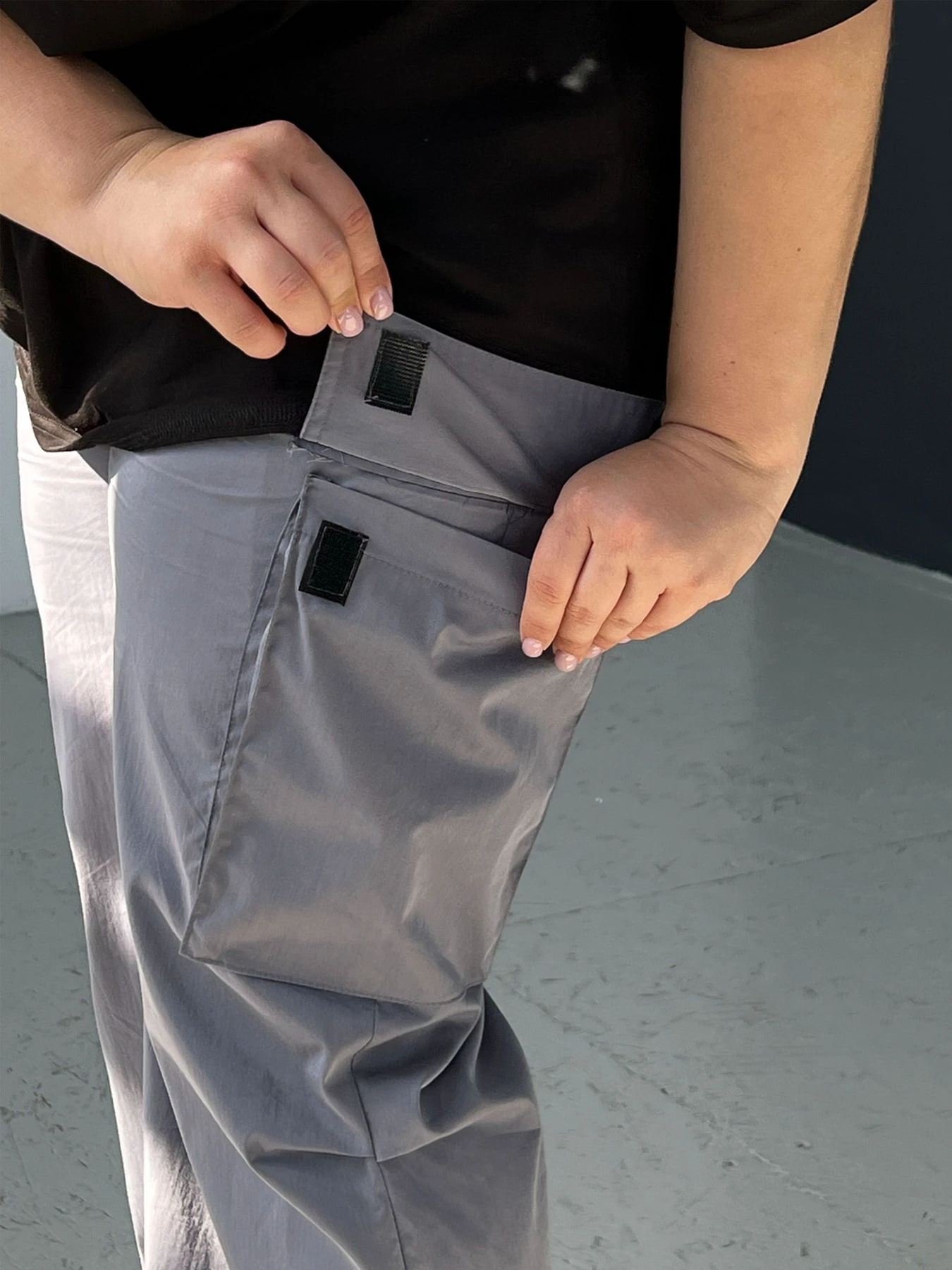 Брюки IJ модель ij-cargo-poplin-shir-grey Брюки IJ модель ij-cargo-poplin-shir-grey Фото