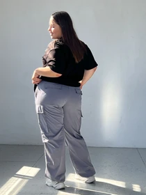 Брюки IJ модель ij-cargo-poplin-shir-grey Фото