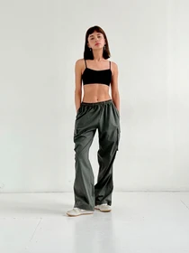 Брюки IJ модель ij-cargo-poplin-shir-haki Фото