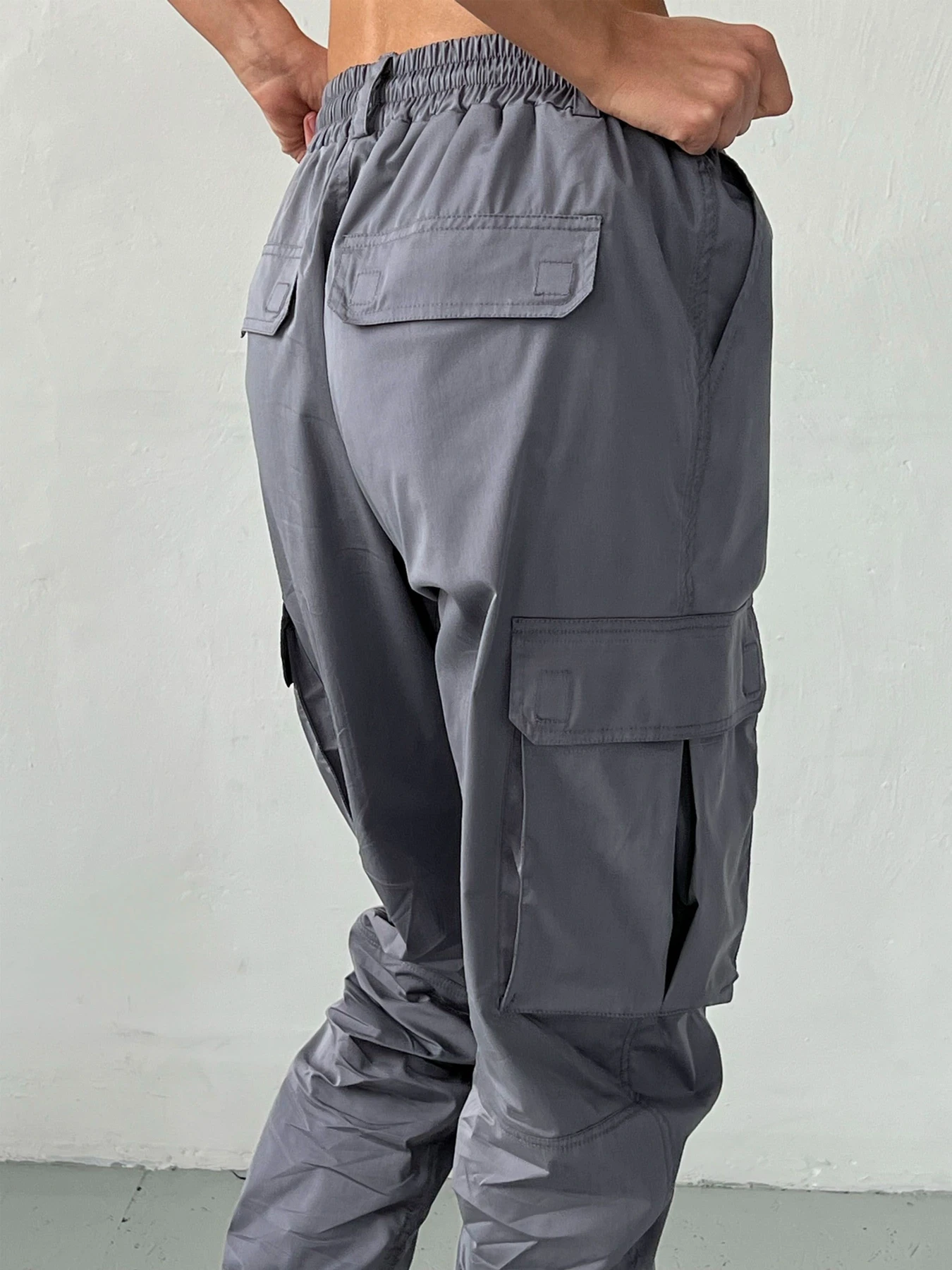 Штани IJ модель ij-cargo-poplin-uzki-grey Фото