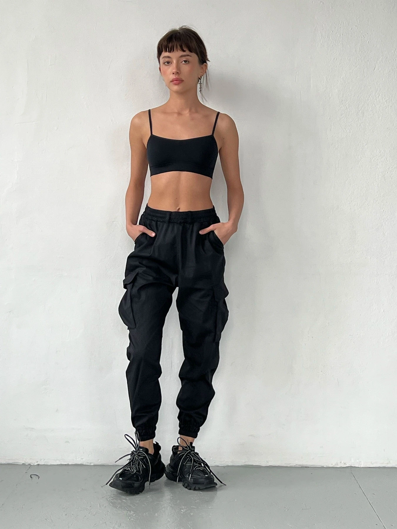 Брюки IJ модель ij-cargo-poplin-uzki-blackч Брюки IJ модель ij-cargo-poplin-uzki-blackч Фото